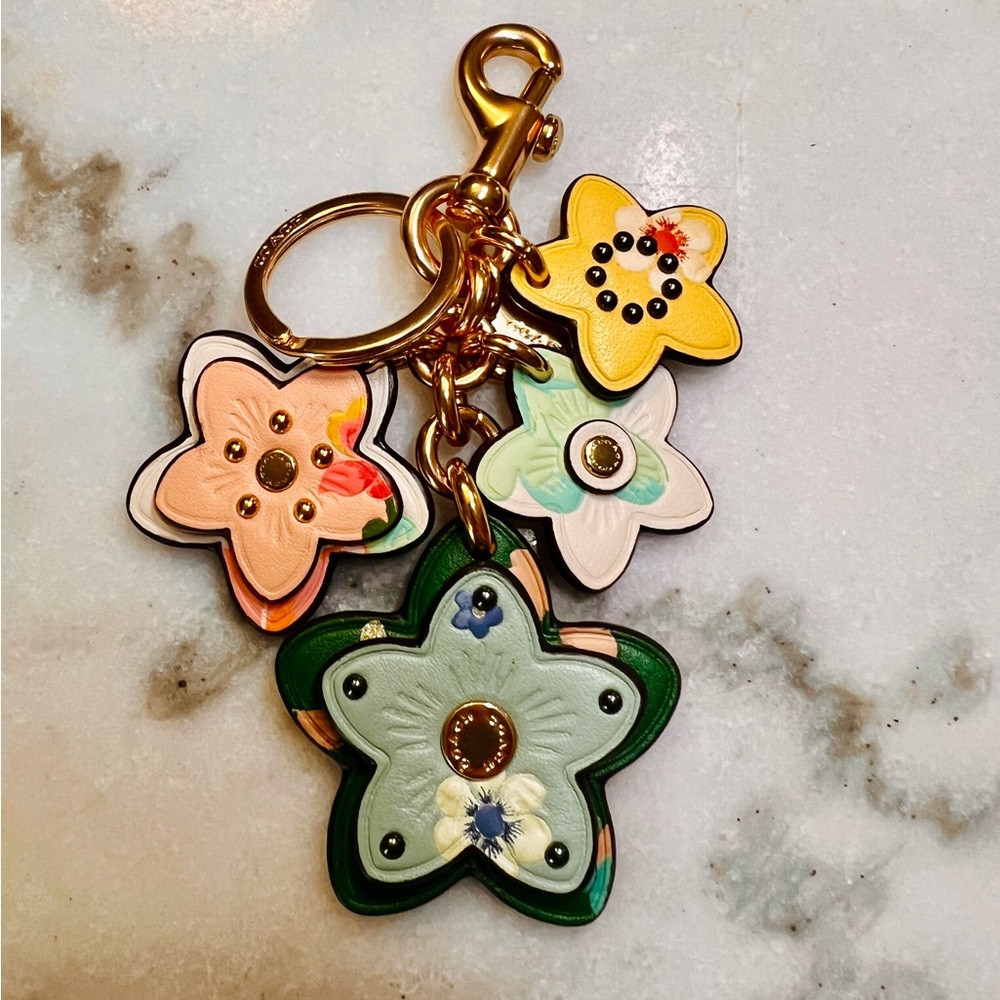 Coach Mystical Floral Wildflower Cluster Bag Charm